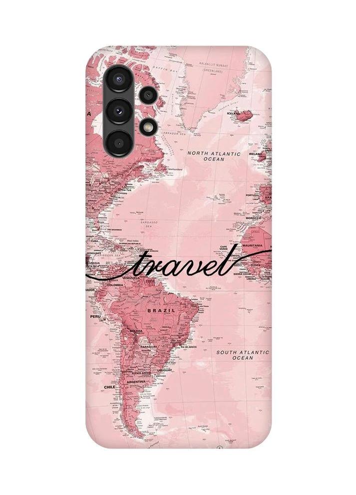 Чохол з рожевими боками на Samsung A13 4G:: Карта (принт 319) Creative (360681949)