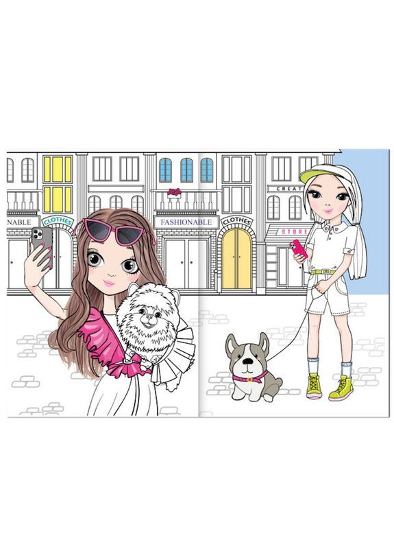 Дитяча розмальовка "Girls&Pets" РМ-88-02 серія "Dream & Style" Апельсин (363024178)