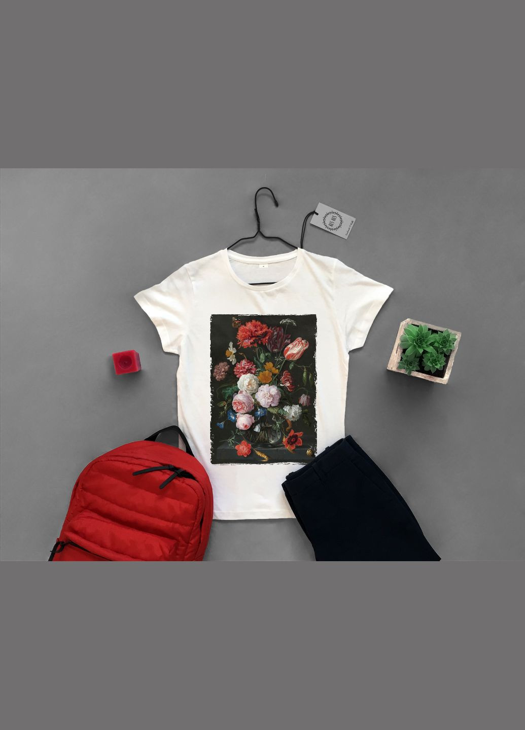 Футболка YOUstyle Flowers1 0550 Gildan (279540563)