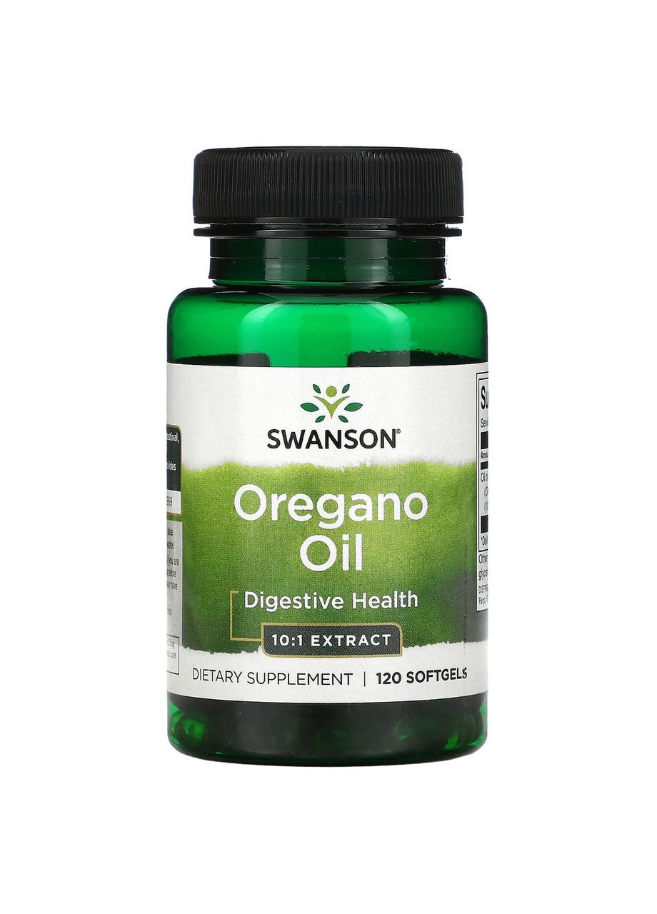 Масло орегано 150 мг Oregano Oil поддержка ЖКТ дыхательных и мочевыводящих путей 120 капсул Swanson (267320830)