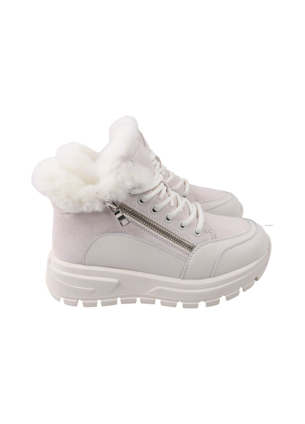 ботинки женские молочные натуральная замша Sorte Lady