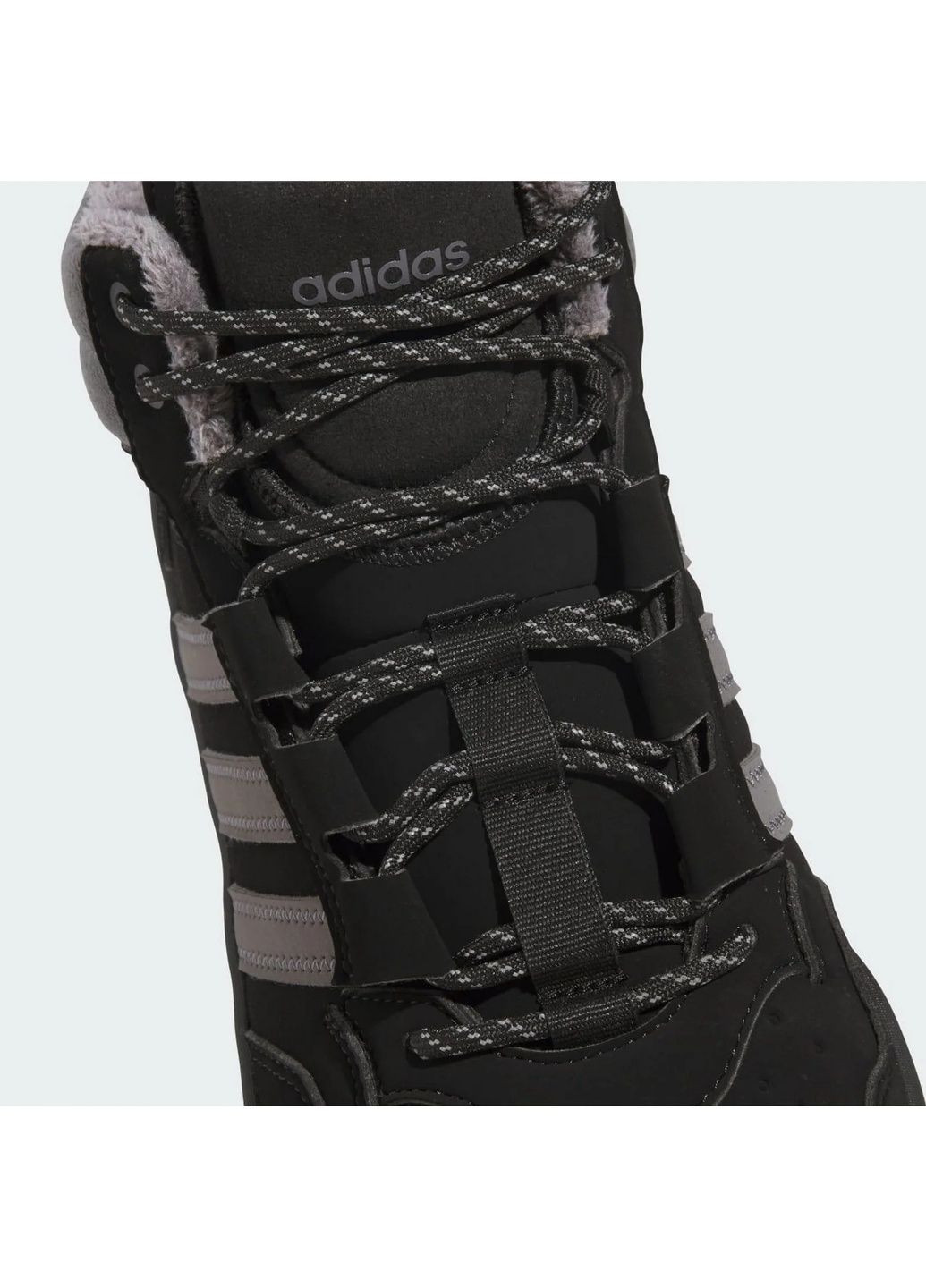 Чорні кросівки чоловічі hoops 4.0 mid winterised black jq5361 adidas