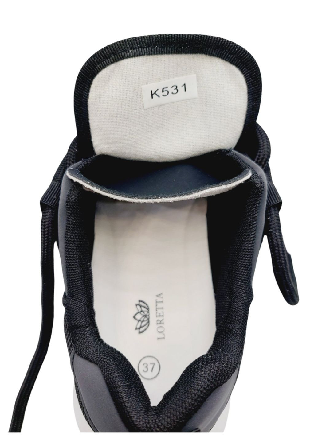 Кроссовки Loretta чёрные всесезоны (326416474)