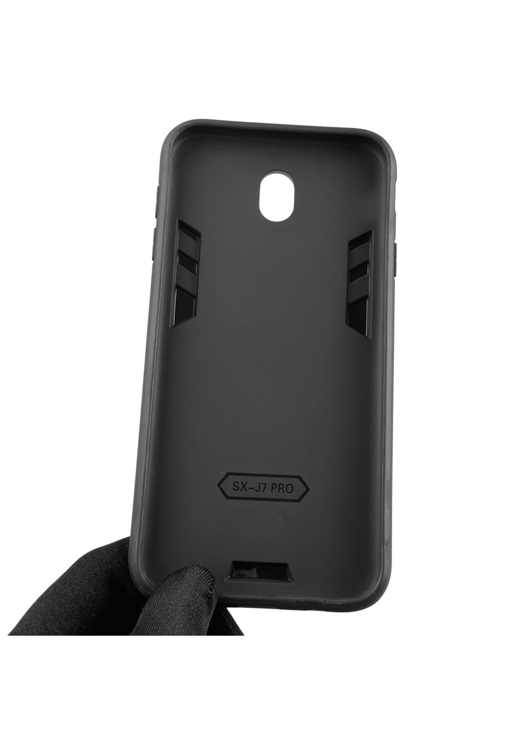 Чехол для телефона Galaxy J7 2017 (SM-J730) бронированный с кольцом на самсунг дж7 2017 чёрный Samsung (366231872)