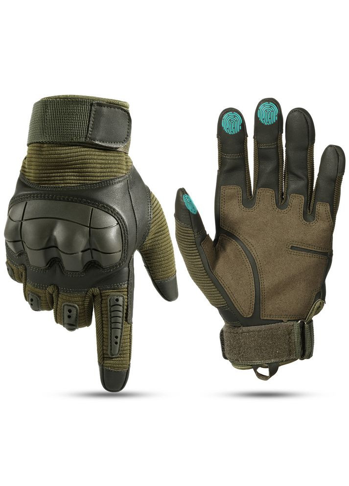 Перчатки тактические Profi полнопалые, сенсорные, размер Army Green Primo (333720468)