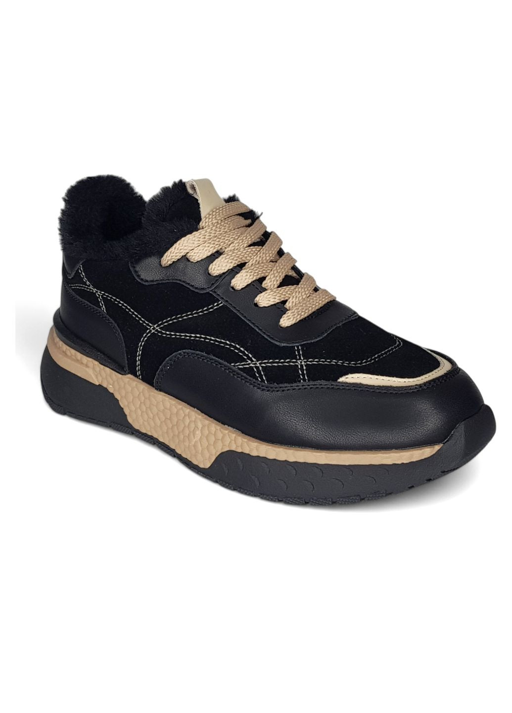 Зимові кросівки Wollen чорні зими (303284163)