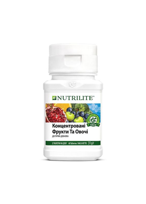 Концентровані фрукти та овочі Nutrilite, 60 таб Amway (370858788)