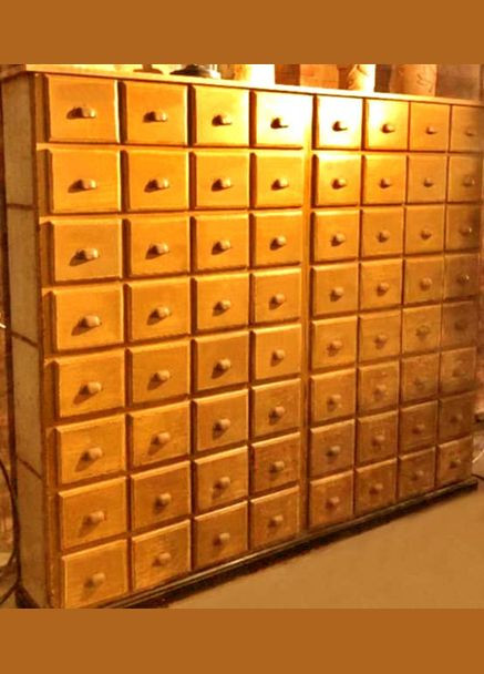 Шкаф каталожный из дерева Наралита карри (ШКК-006403) No Brand (328415027)