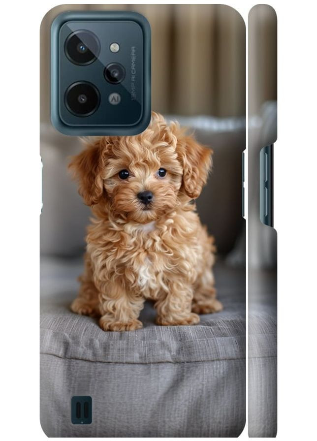 3D пластиковый матовый чехол 'Mini-maltipoo' для Endorphone Realme C31 (297866095)