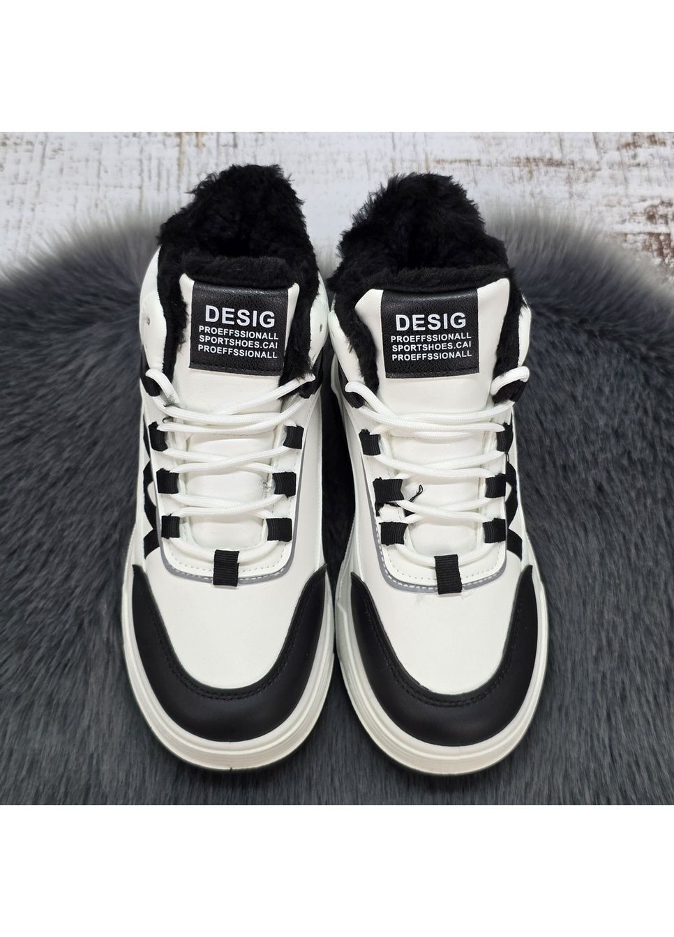 Зимние ботинки женские зимние бежевые эко-кожа платформе. YiYi из искусственной кожи