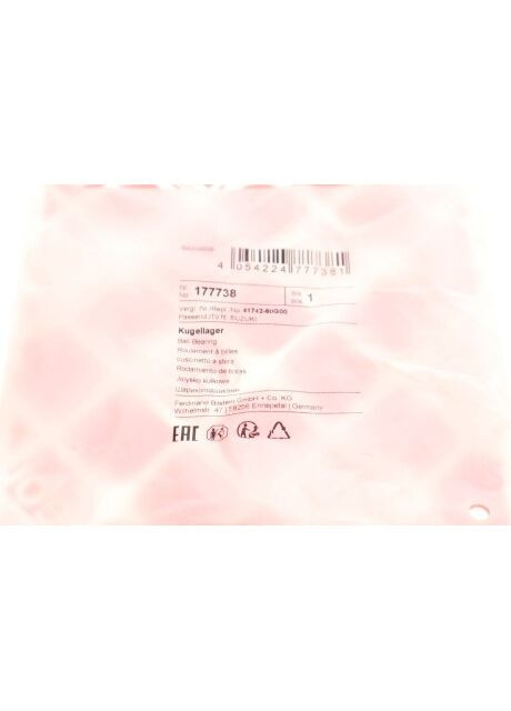 Подшипник шариковый опорный крепеж амортизатора 177738 Febi Bilstein (360489260)