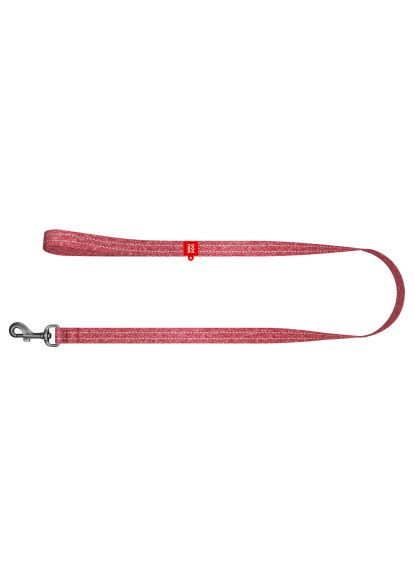 Поводок для собак Re-cotton светоотражающий S Ш 15 мм Д 300 см (03083) WAUDOG Re-cotton світловідбивний S Ш 15 мм Д 300 см черво (366485045)