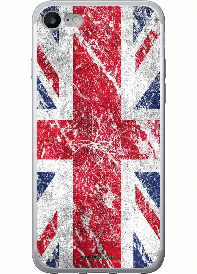 Чехол на iPhone SE 2022 Флаг Великобритании 1 "386t-3737-70447" Endorphone (387716192)