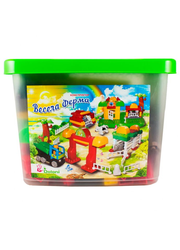 Детский конструктор "Веселая ферма" 013888/06, 154 детали Doloni (371919640)
