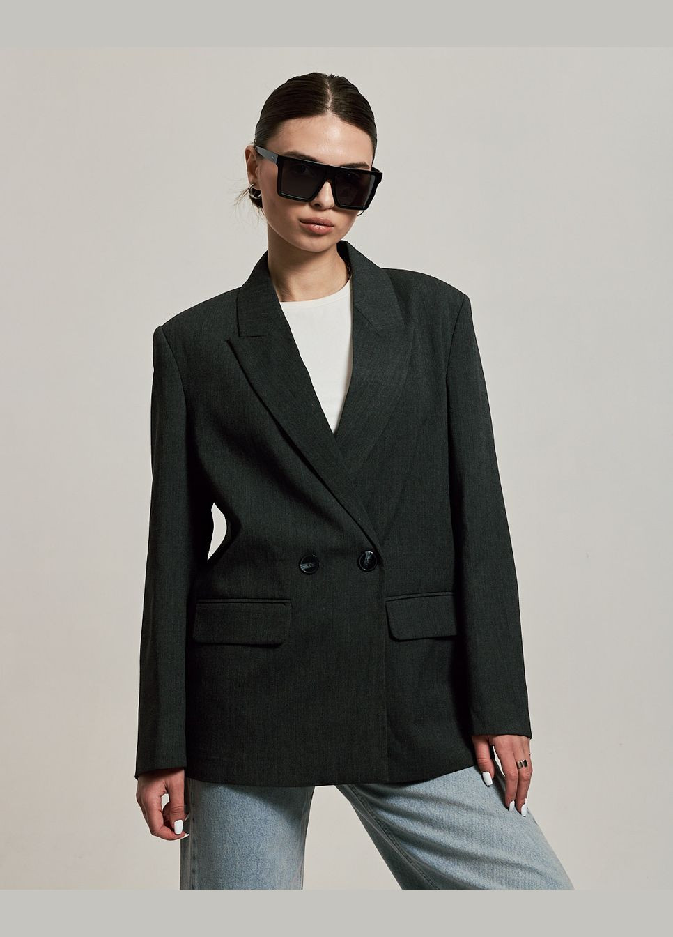 Жіночий піджак темно-сірий Dilvin (290011197)