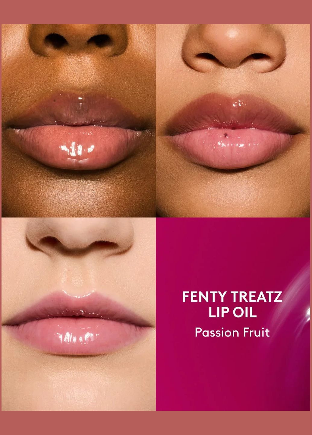 Олія для губ "Passion Fruit" з набору Fruit Quench'rz Hydrating + Strengthening Lip Oil Trio Fenty Beauty (347608440)