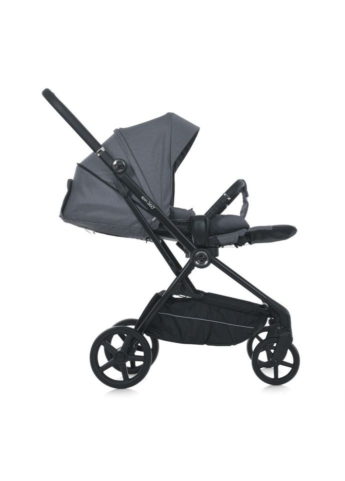 Детская прогулочная коляска SPIN 360 серого цвета от 0 лет реверсивная книжка для новорожденных и малышей El Camino (368757564)