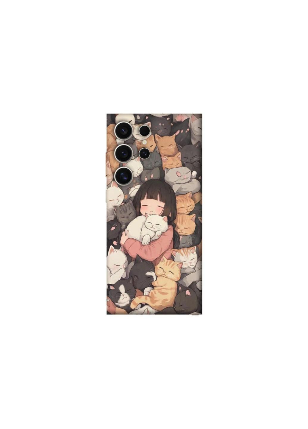 Чохол на Samsung Galaxy S25 Ultra Girl with cats Frontalka (352206030)