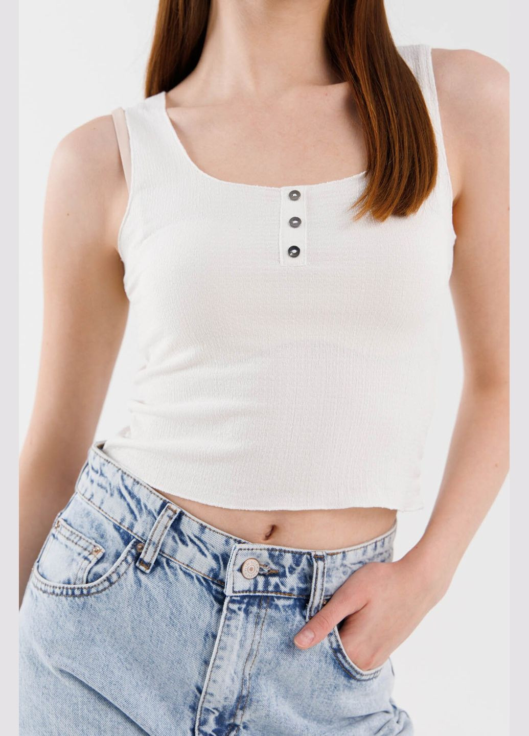 Майка однотонна жіноча 0217 (2000990420183S) shop (2000990420183) Divon — 315962375