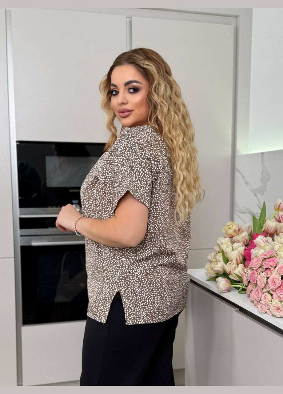 Жіночий костюм двійка блуза-футболка + брюки MonCher (342071436)