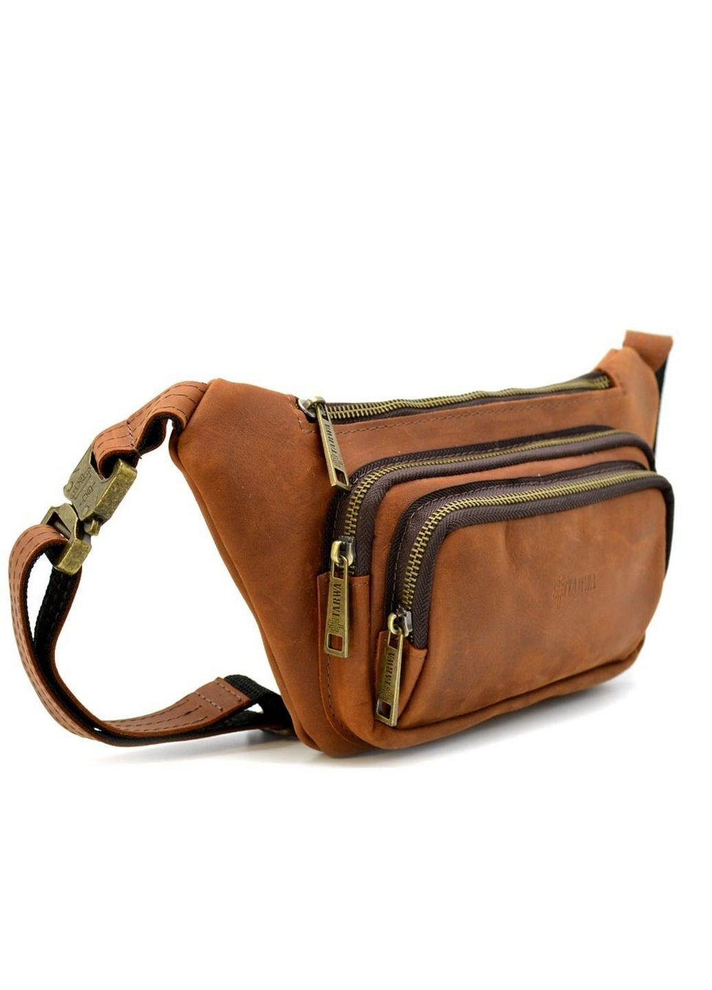 Чоловіча шкіряна сумка на пояс 14х29х5 см TARWA (315869230)