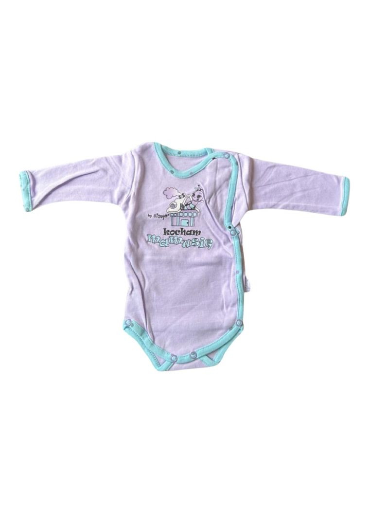 Детское боди с длинным рукавом 56 см Сиреневий (0436) Nicol (337696675)