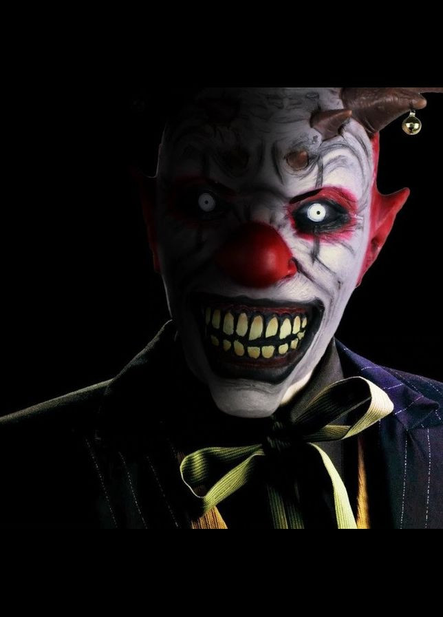 Маска из латекса ручной работы Клоун убийца (M10056) MOLEZU One Size No Brand (307837725)