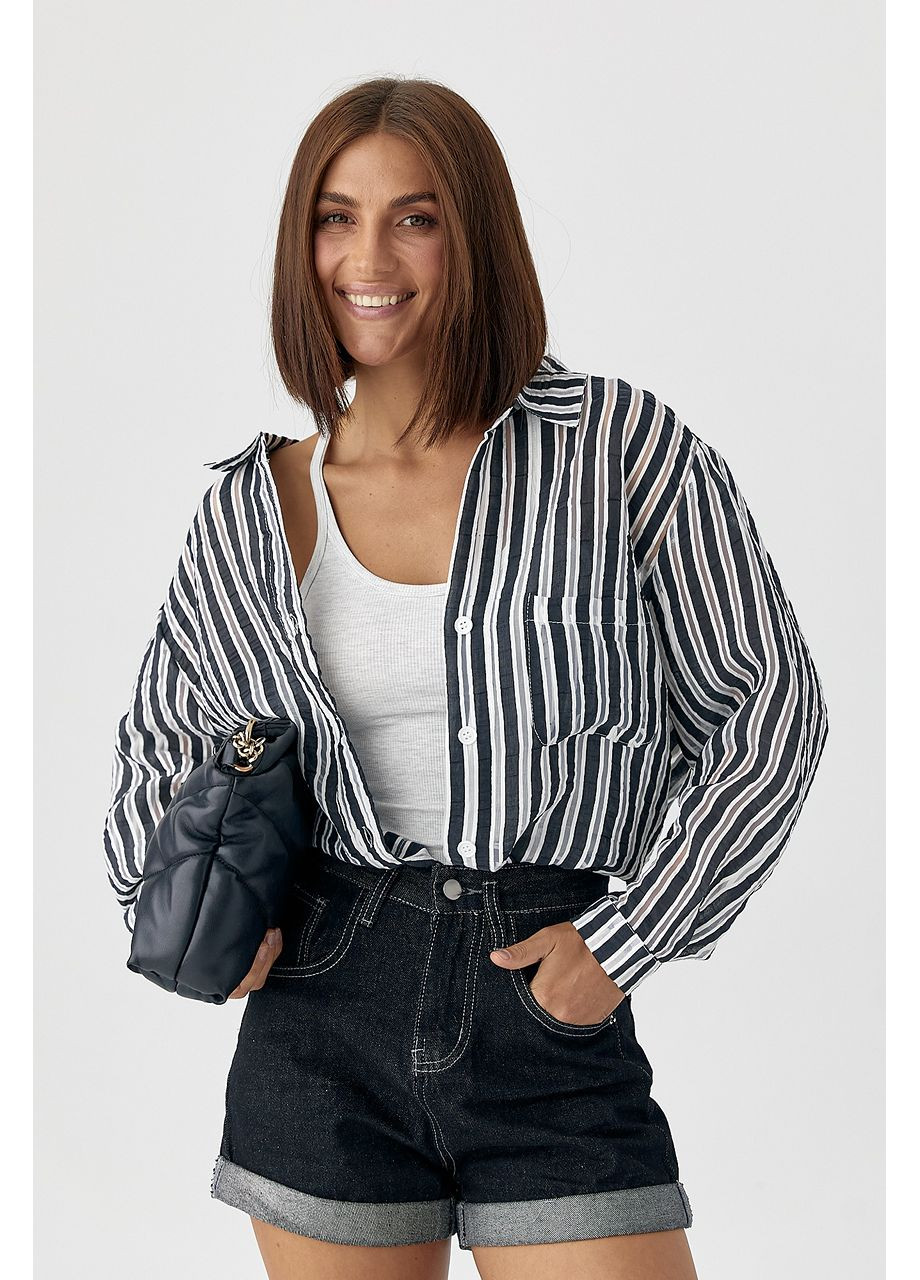 Черная классическая рубашка Lurex