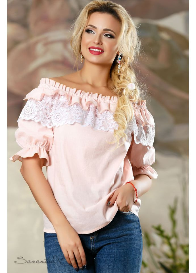 Персиковая блуза 721.2163 Seventeen