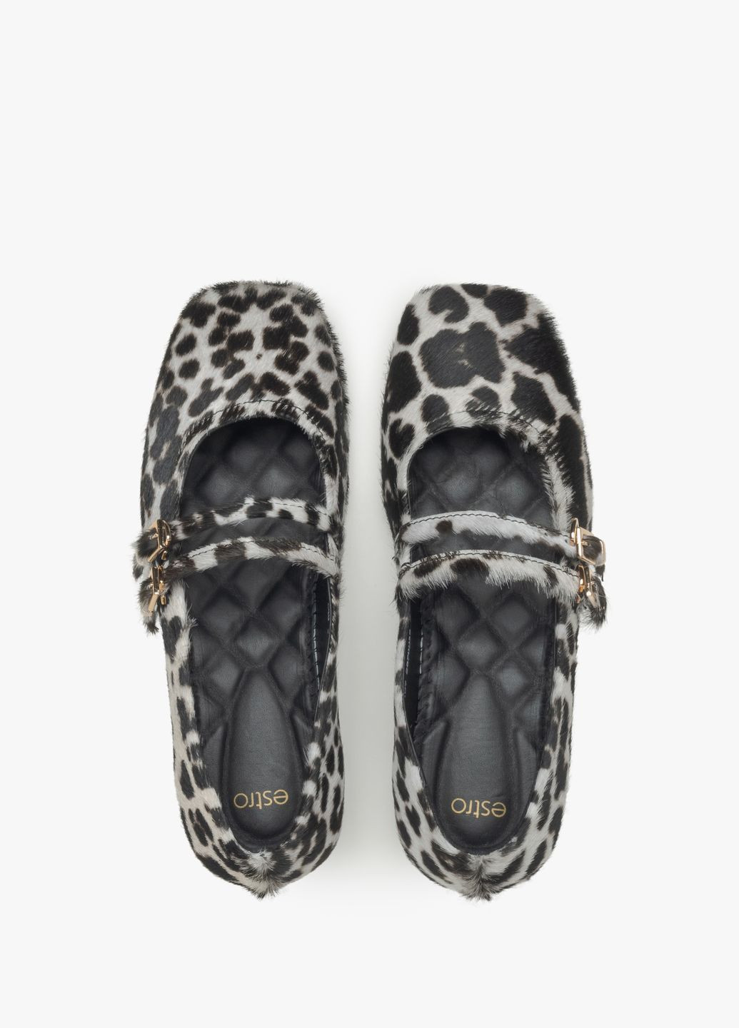 Женские балетки, цвет черный Estro | чёрные (323529119)