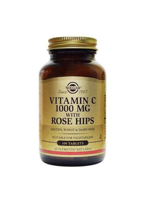 Vitamin C with Rose Hips 1000 mcg 100 Tabs Solgar (278069947)