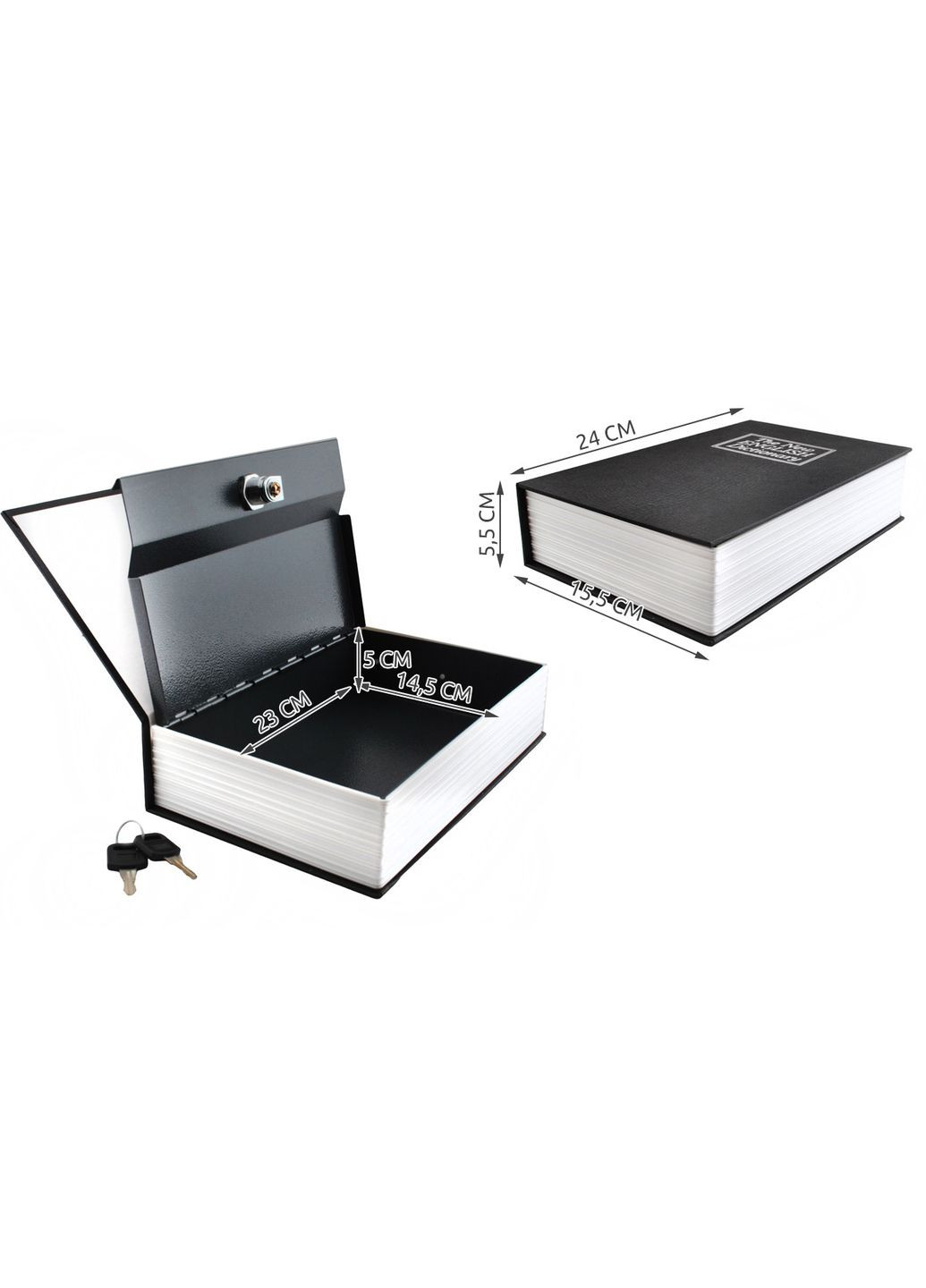 Сейф книга 1212 (замок ключовий, сталь, Польща) Malatec (367268547)