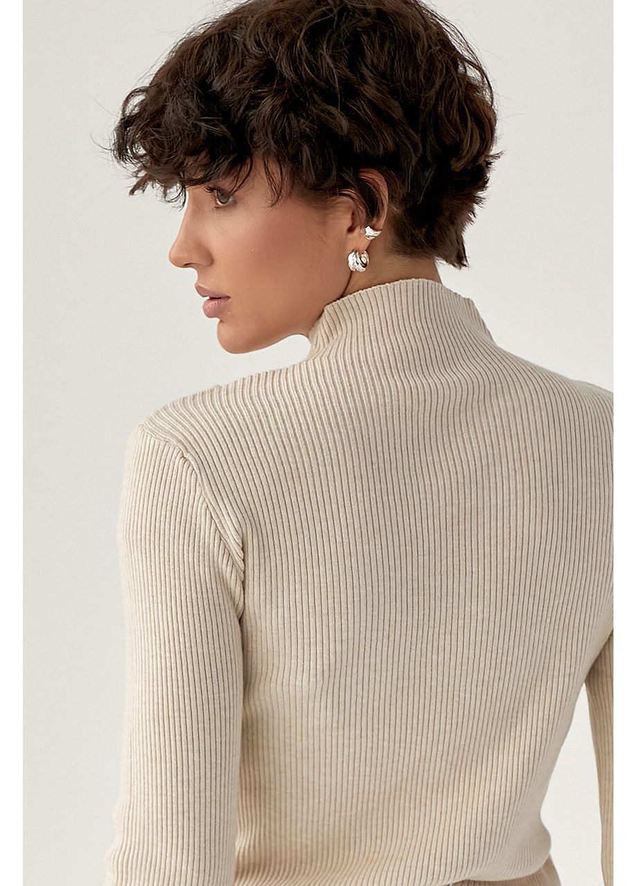 Лонг в рубчик с вырезами на плече Lurex (372255428)