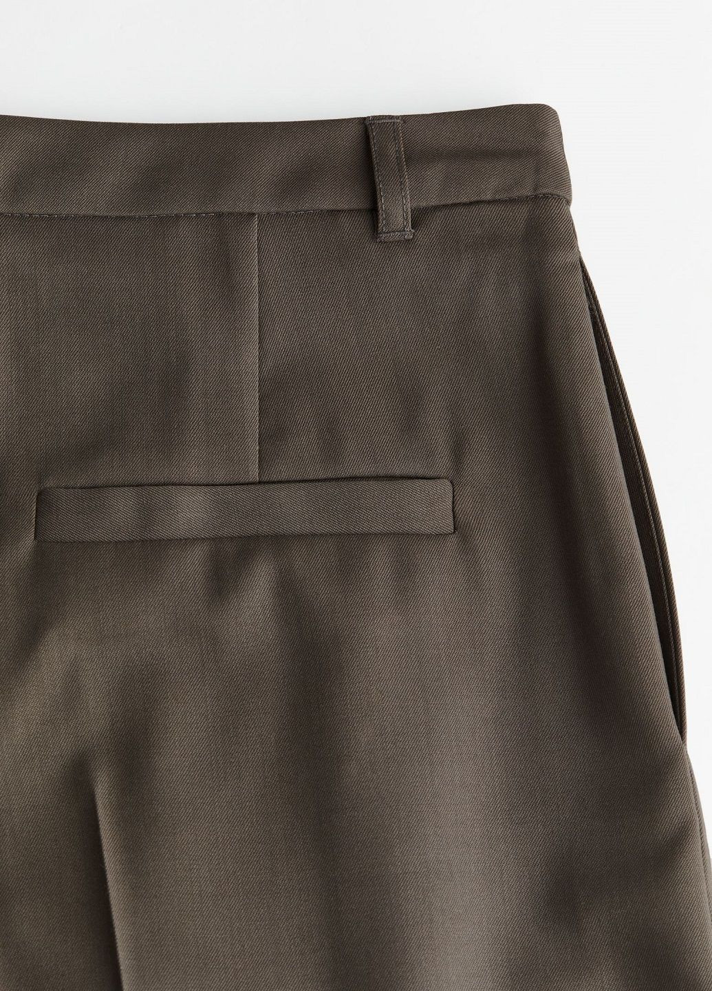 Серо-коричневые классические демисезонные брюки H&M