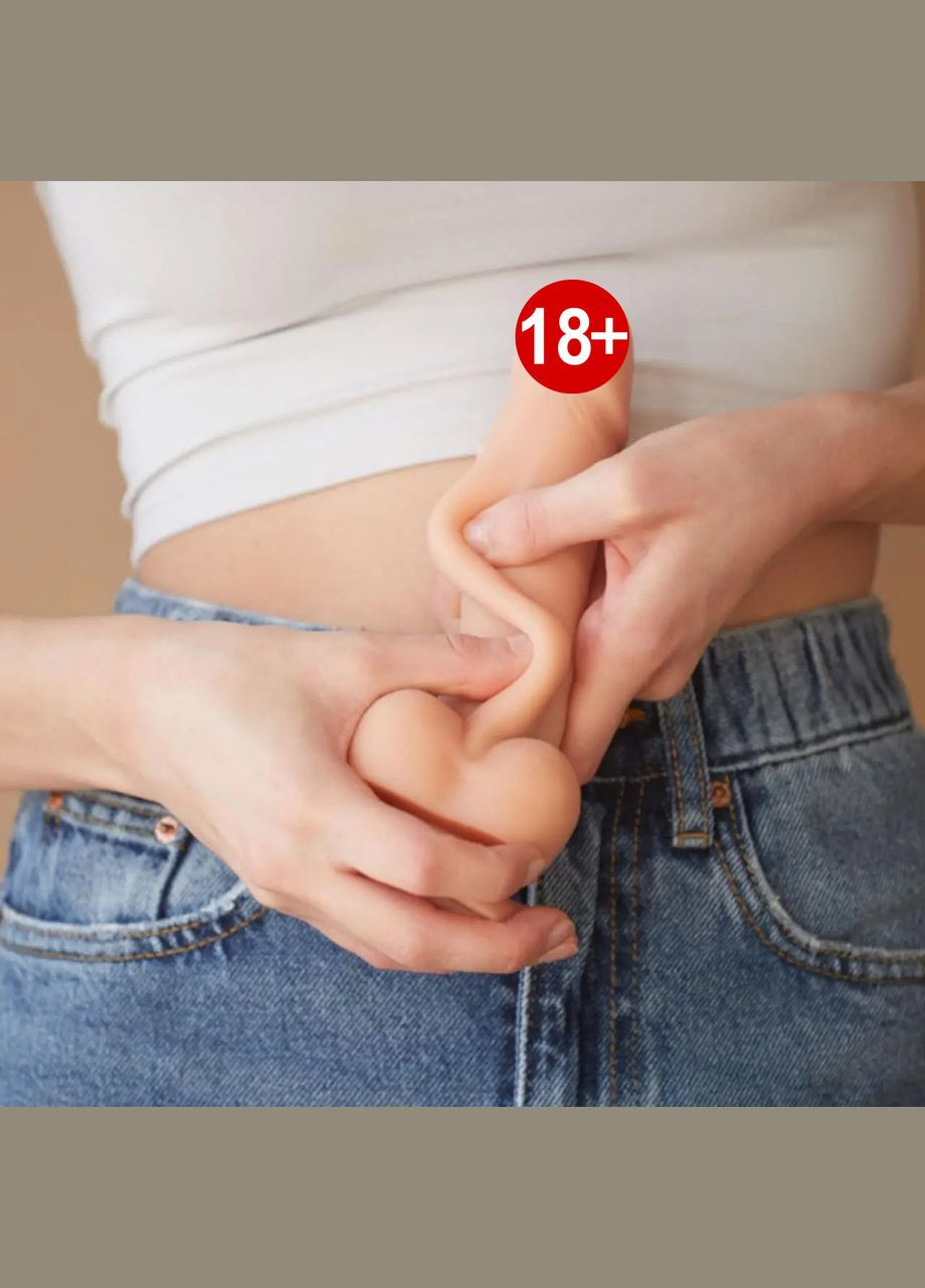 Фалоімітатор SLIDING SKIN REALISTIC DILDO VANILLE - XL Strap-On-Me (303910992)