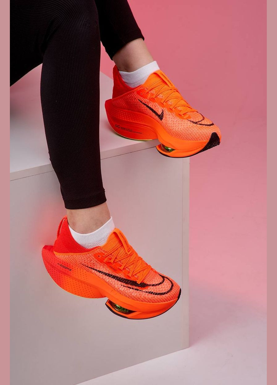 Оранжевые летние кроссовки nike air zoom orange No Brand Alphafly