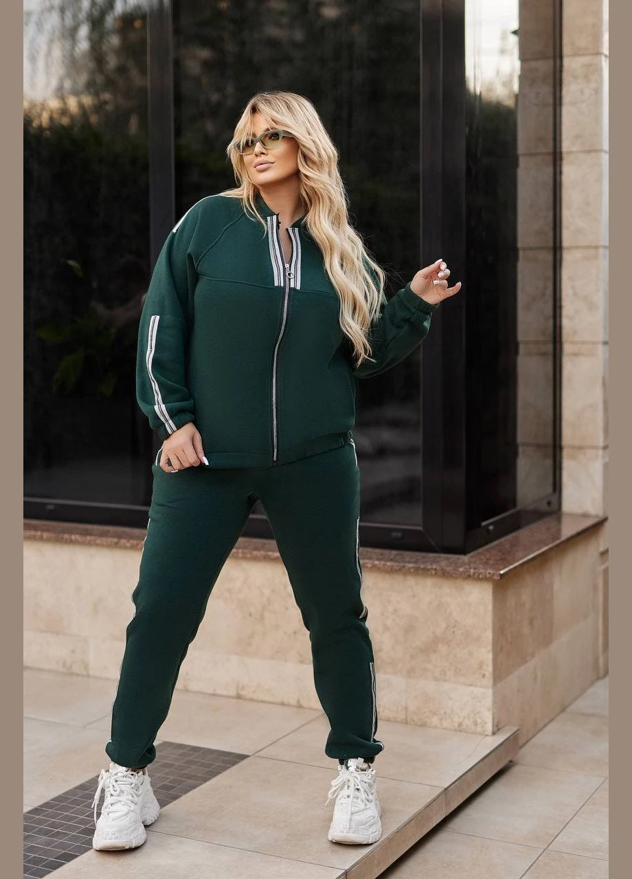 Жіночий теплий костюм двійка колір меланж New Trend (304989405)