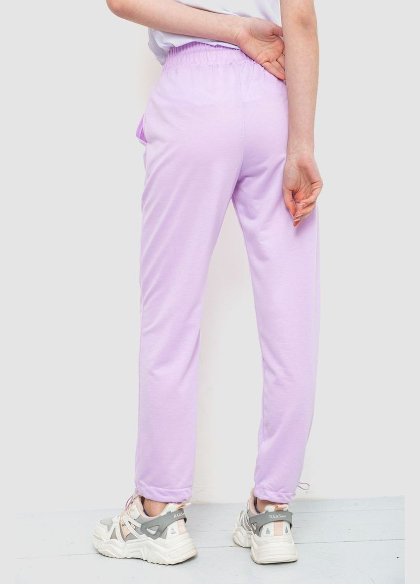 Спорт штани жіночі однотонні, колір бузковий, Ager (288751662)