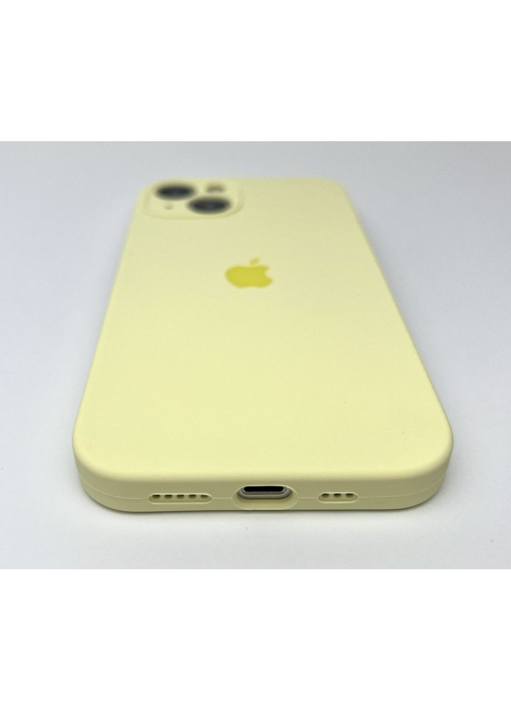 Чехол на айфон 13 Silicone case для 13 full camera силиконовая микрофибра / Yellow No Brand (369137111)