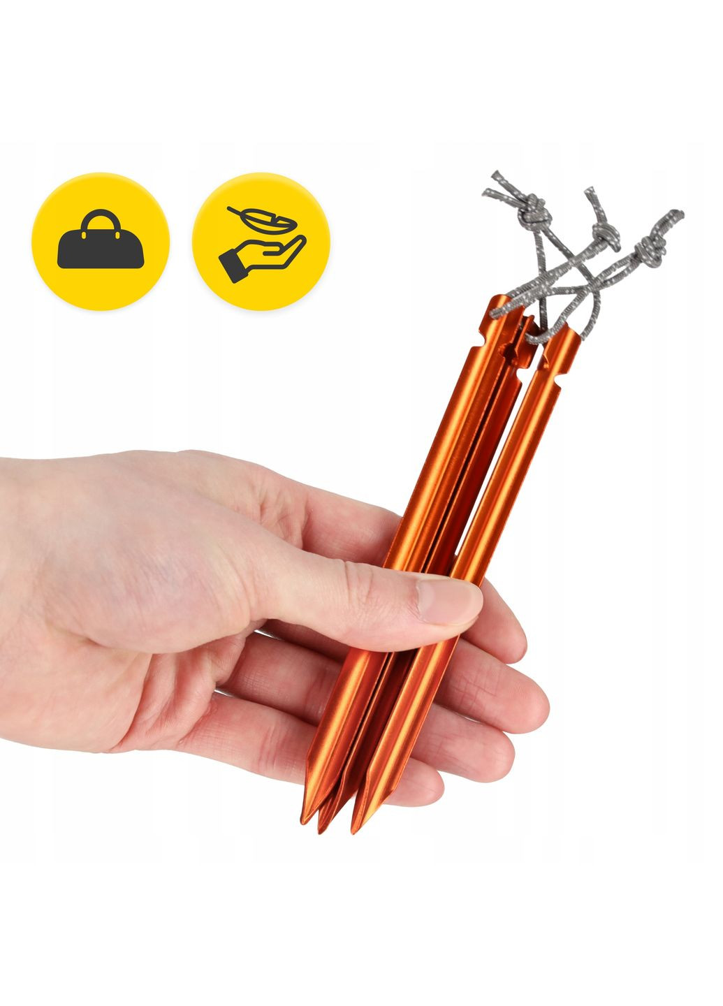 Набор колышков для палатки алюминиевые 15 см, Y-образные 10 шт (P-5905973406888) Mountain Goat (356744462)