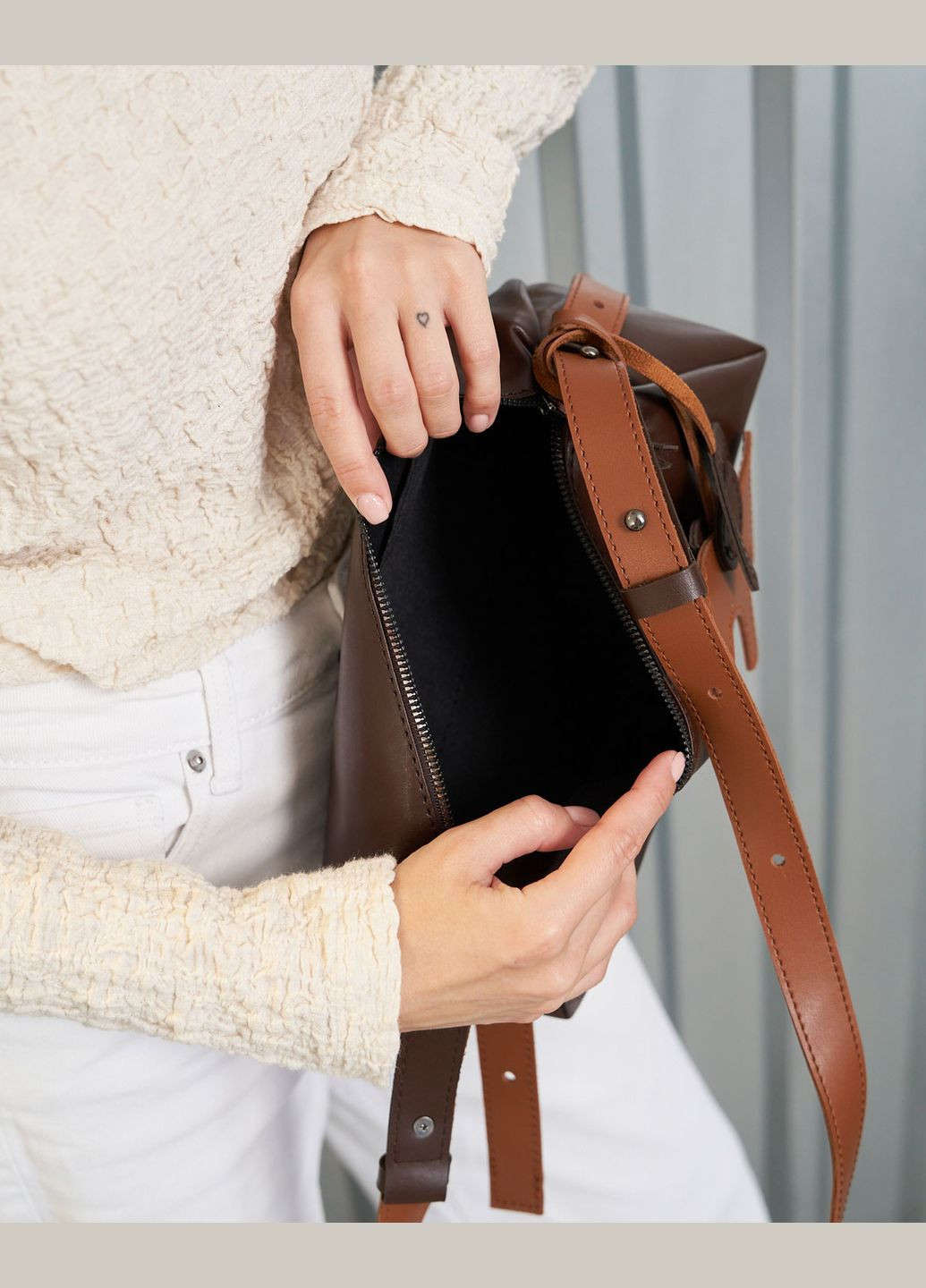 Сумка жіноча крос боді екошкіра (wel-72305) шоколадний WeLassie (336154902)