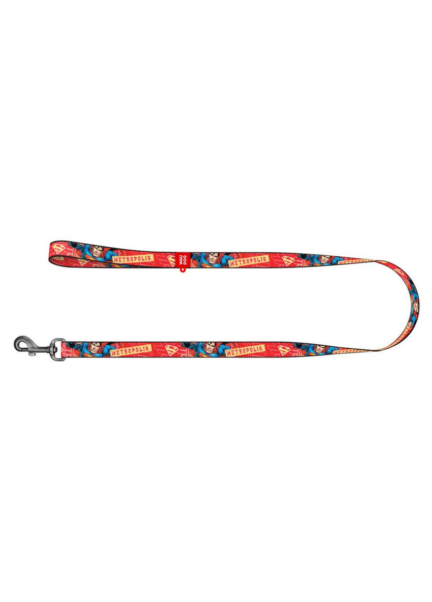 Повідець для собак нейлоновий Nylon "Супергерой" Ш 25 мм Д 122 см WAUDOG (279566597)