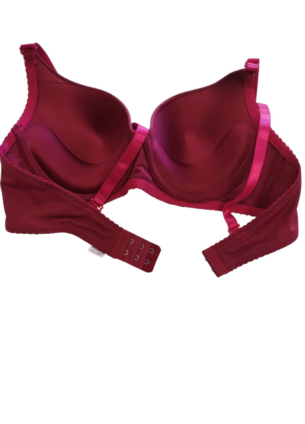 Бордовый корбей бюстгальтер C&Y с косточками