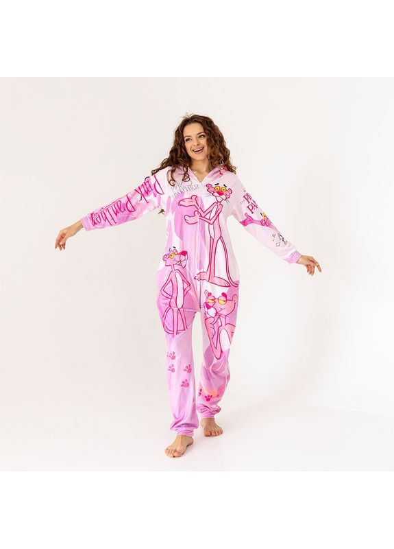 Комбинированная кигуруми «розовая пантера» No Brand