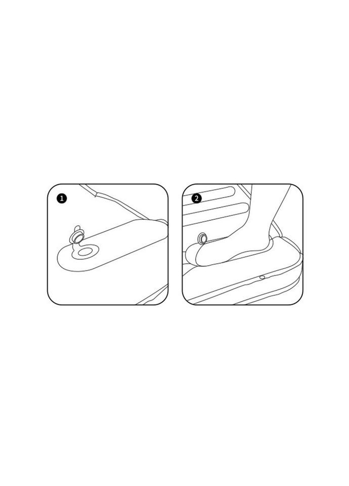 Матрац туристичний надувний одномісний CNK2450WS035, 198х68х9.5 см, білий із вбудованою помпою для надування Naturehike (353503764)