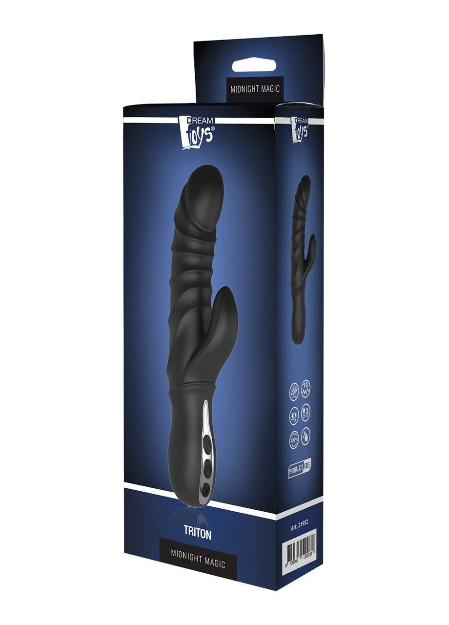 Подвійний вібратор Dream Toys MIDNIGHT MAGIC TRITON No Brand (303904648)