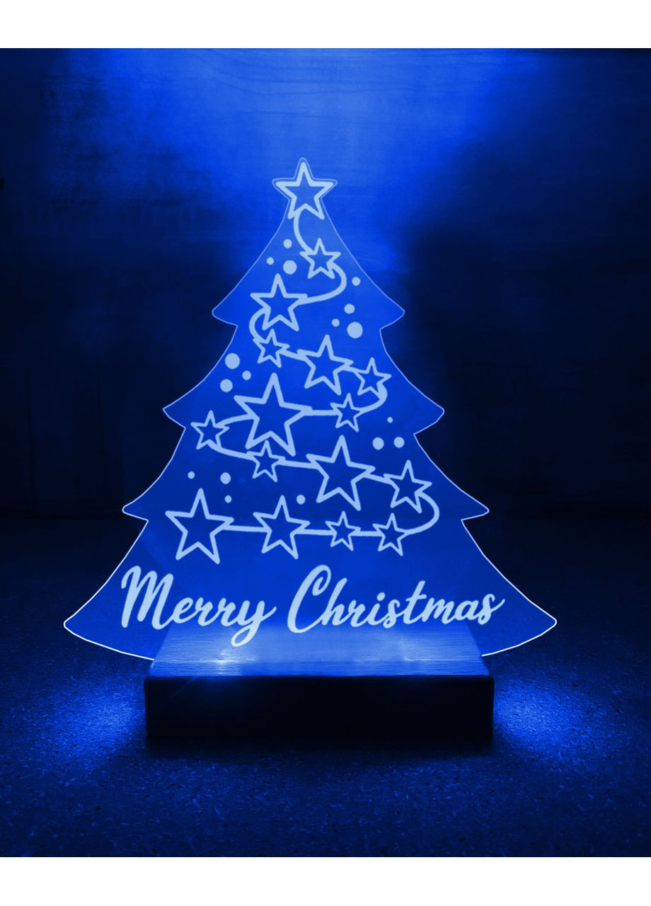 Новорічний нічник Ялинка Merry Christmas (дизайн 36.1) Creative (368775322)