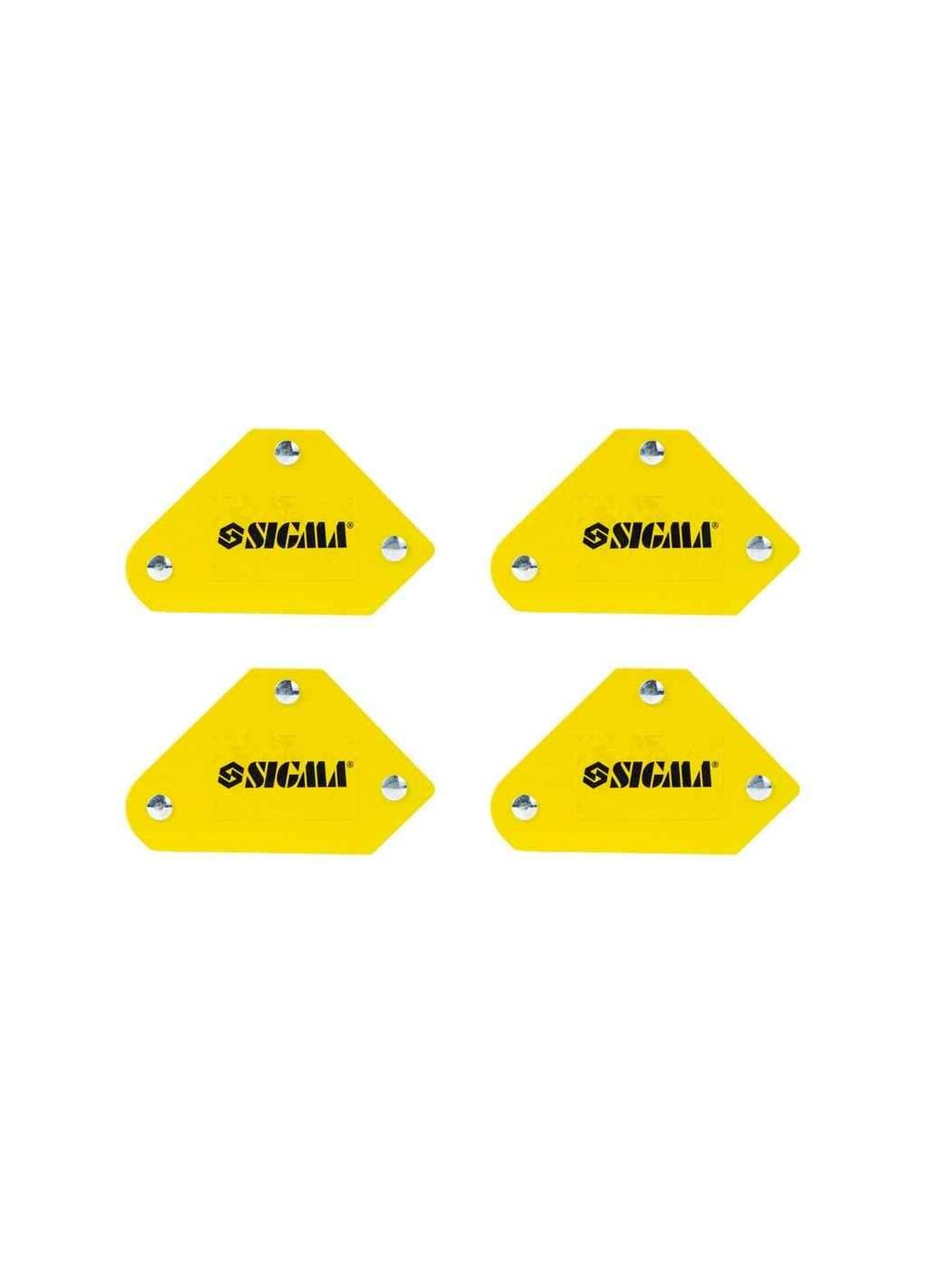 Набір магнітних тримачей міні, для зварювання 4кг 52×20×40×16×38мм (45,90,135°) 4шт ТМ Sigma (305060012)