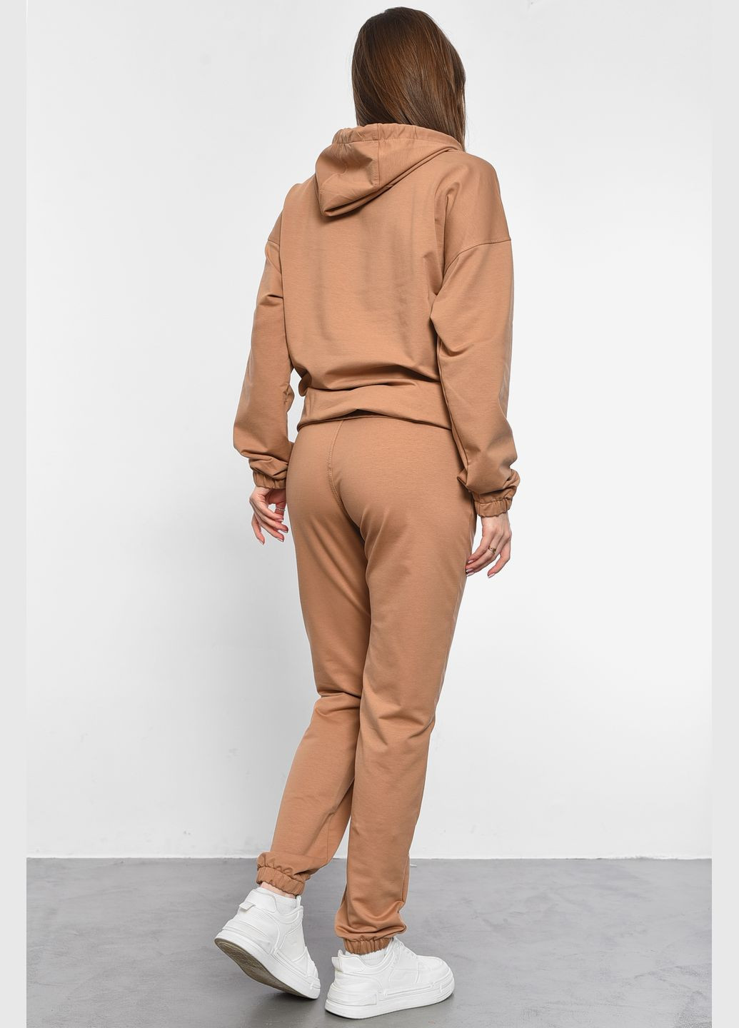 Спортивний костюм жіночий коричневого кольору Let's Shop (292755171)