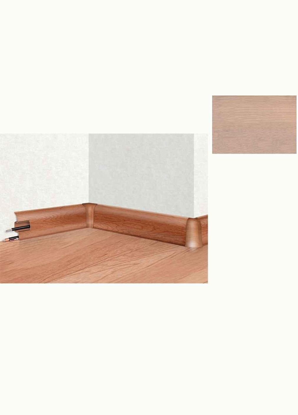 Плинтус 56 с резинкой 14 Дуб Белый 2,5м ТМ ТИС (305059849)